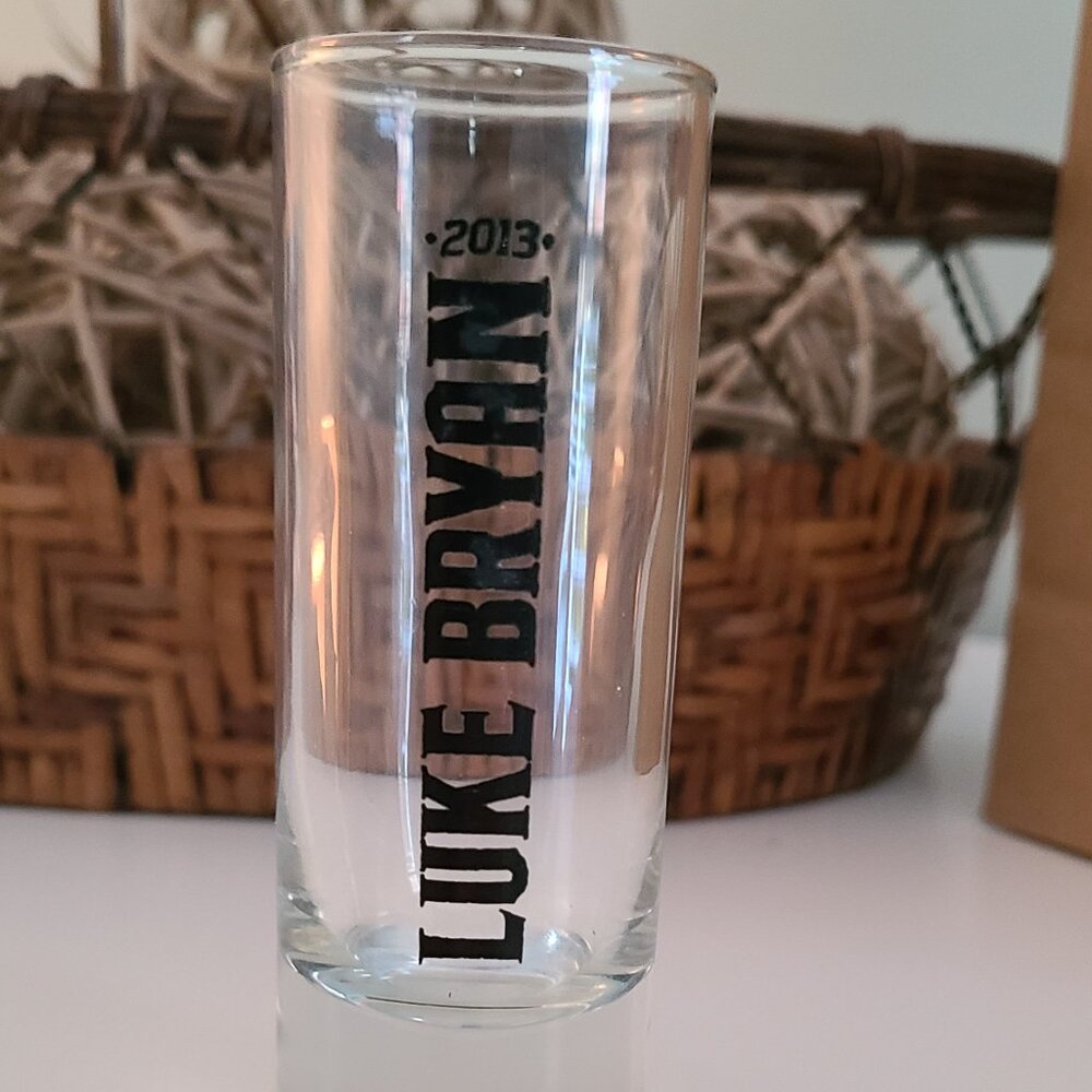 Luke Bryan 2013 Souvenir Tall Shot Glass